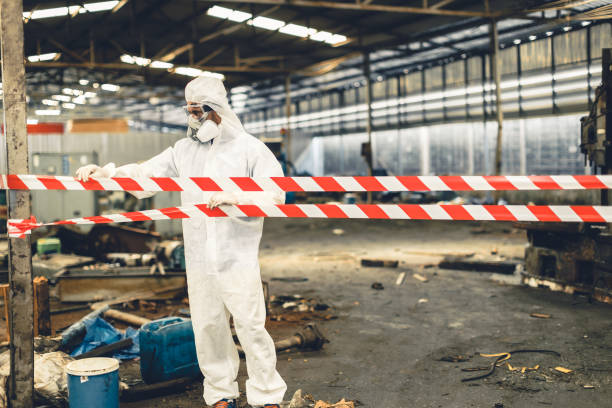 Professional Biohazard technician working in Shelter Island, NY